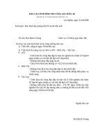 Báo cáo tình hình công trường 