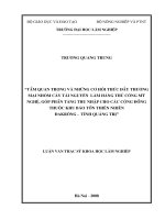 Tầm quan trọng và những cơ hội thúc đẩy thương mại nhóm cây tài nguyên làm hàng thủ công mỹ nghệ, góp phần tăng thu nhập cho các cộng đồng thuộc khu bảo tồn thiên nhiên đakrông   tỉnh quảng trị 