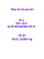 Bài 6. Bài tập vận dụng định luật Ôm