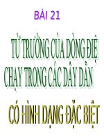 Bài 21. Từ trường của dòng điện chạy trong các dây dẫn có hình dạng đặc biệt