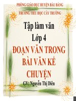 Tuần 5. Đoạn văn trong bài văn kể chuyện