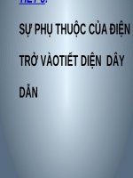 Bài 8. Sự phụ thuộc của điện trở vào tiết diện dây dẫn