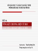 Bài 39. Tổng kết chuơng II : Điện từ học