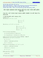 bài tập trắc nghiệm rèn luyện kỹ năng đọc bảng biến thiên và đồ thị của hàm số
