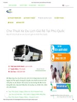 Cho thuê xe du lịch giá rẻ tại phú quốc 
