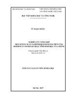 Nghiên cứu tổng hợp một số dẫn xuất naphthoquinon bằng phản ứng domino và đánh giá hoạt tính sinh học của chúng (tt)