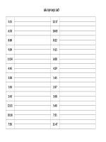 bài tập đọc giờ