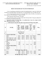 Báo cáo giám sát tuần 3 tháng 3 