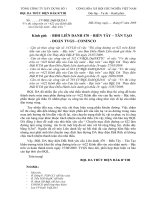 tra loi CV thi cong DVH co 622 kenh dan vao CLN bac tren lan 4 