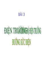 Bài 3. Điện trường và cường độ điện trường. Đường sức điện