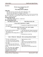 giáo án soạn theo phương pháp đổi mới lớp 4 tuần 8 đầy đủ các môn