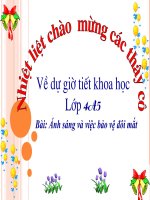 Bài 49. Ánh sáng và việc bảo vệ đôi mắt