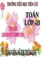 Tính chất giao hoán của phép cộng