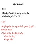 tiết 27: Ôn tập vật lí 8