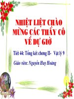 Bài 39. Tổng kết chuơng II : Điện từ học