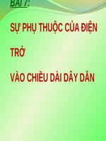 Bài 7. Sự phụ thuộc của điện trở vào chiều dài dây dẫn