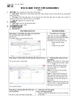 Bài 8: Học toán với GeoGebra