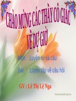Tuần 14. Luyện tập về câu hỏi