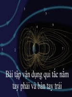 Bài 30. Bài tập vận dụng quy tắc nắm tay phải và quy tắc bàn tay trái