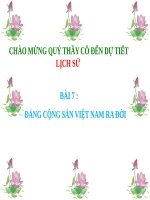 Bài 7. Đảng Cộng sản Việt Nam ra đời