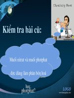 Bài 11. Phân bón hoá hoc