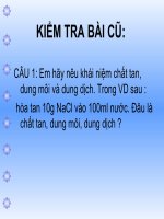 Bài 41. Độ tan của một chất trong nước