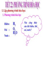 Bài 22. Tính theo phương trình hoá học