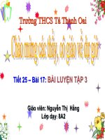 Bài 17. Bài luyện tập 3