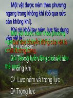 Bài 18. Chuyển động của vật bị ném