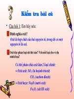 Bài 27. Điều chế khí oxi - Phản ứng phân huỷ