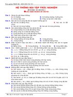 Bài tập trắc nghiệm Hình hoc 10 - Chương 1