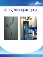 Bài 17. Sự nhiễm điện do cọ xát
