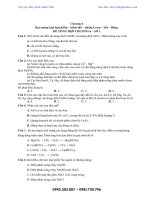 Đề cương kim loại - bài tập trắc nghiệm có lời giải