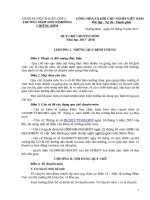 QUY CHẾ CHUYÊN MÔN