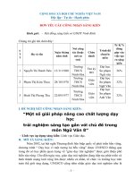 skkn một số giải pháp nâng cao chất lượng dạy học trải nghiệm sáng tạo gắn với chủ đề 