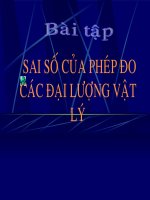 Bài 7. Sai số của phép đo các đại lượng vật lí