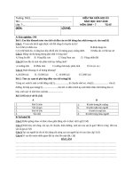 Kiểm tra 1 tiết hk1 môn sinh 7