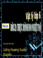 Bài 23. Thực hành đo nhiệt độ