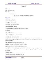 GIÁO ÁN NGỮ VĂN 6 TUẦN 11   SOẠN THEO MẪU MỚI PHÁT TRIỂN NĂNG LỰC HỌC SINH