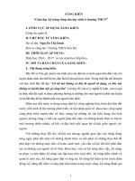 skkn giáo dục kỹ năng sống cho học sinh ở trường THCS THCS sơn hà 