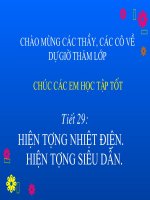 Bài 18. Hiện tượng nhiệt điện. Hiện tượng siêu dẫn