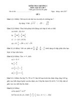 Đề + ĐA chương 1 đại 7