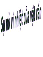 Bài 18. Sự nở vì nhiệt của chất rắn