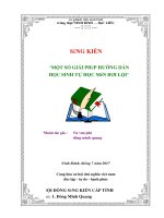 skkn một số GIẢI PHÁP HƯỚNG dẫn học SINH tự học môn bơi lội 