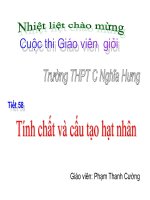 Bài 35. Tính chất và cấu tạo hạt nhân