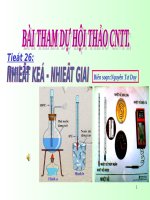 Bài 22. Nhiệt kế - Nhiệt giai