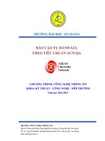 BÁO CÁO TỰ ĐÁNH GIÁ THEO TIÊU CHUẨN AUN-QA