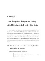 Ổn định hóa của hệ PTVP