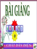 Bài 20. Chất dẫn điện và chất cách điện - Dòng điện trong kim loại