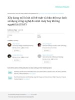 XÂY DỰNG MÔ HÌNH SỐ BỀ MẶT VÀ BẢN ĐỒ TRỰC ẢNH SỬ DỤNG CÔNG NGHỆ ĐO ẢNH MÁY BAY KHÔNG NGƯỜI LÁI (UAV)